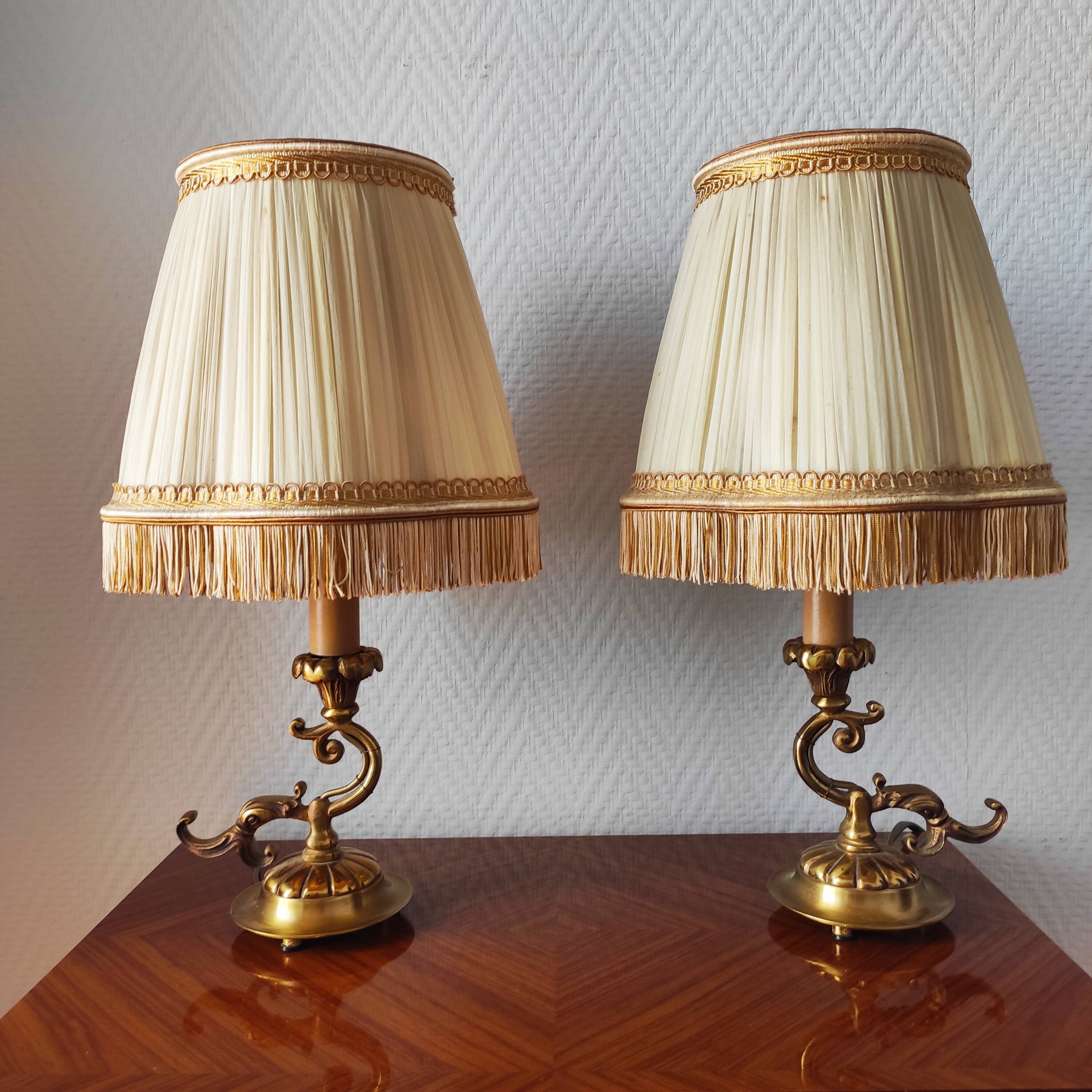 Pair of vintage table lamps