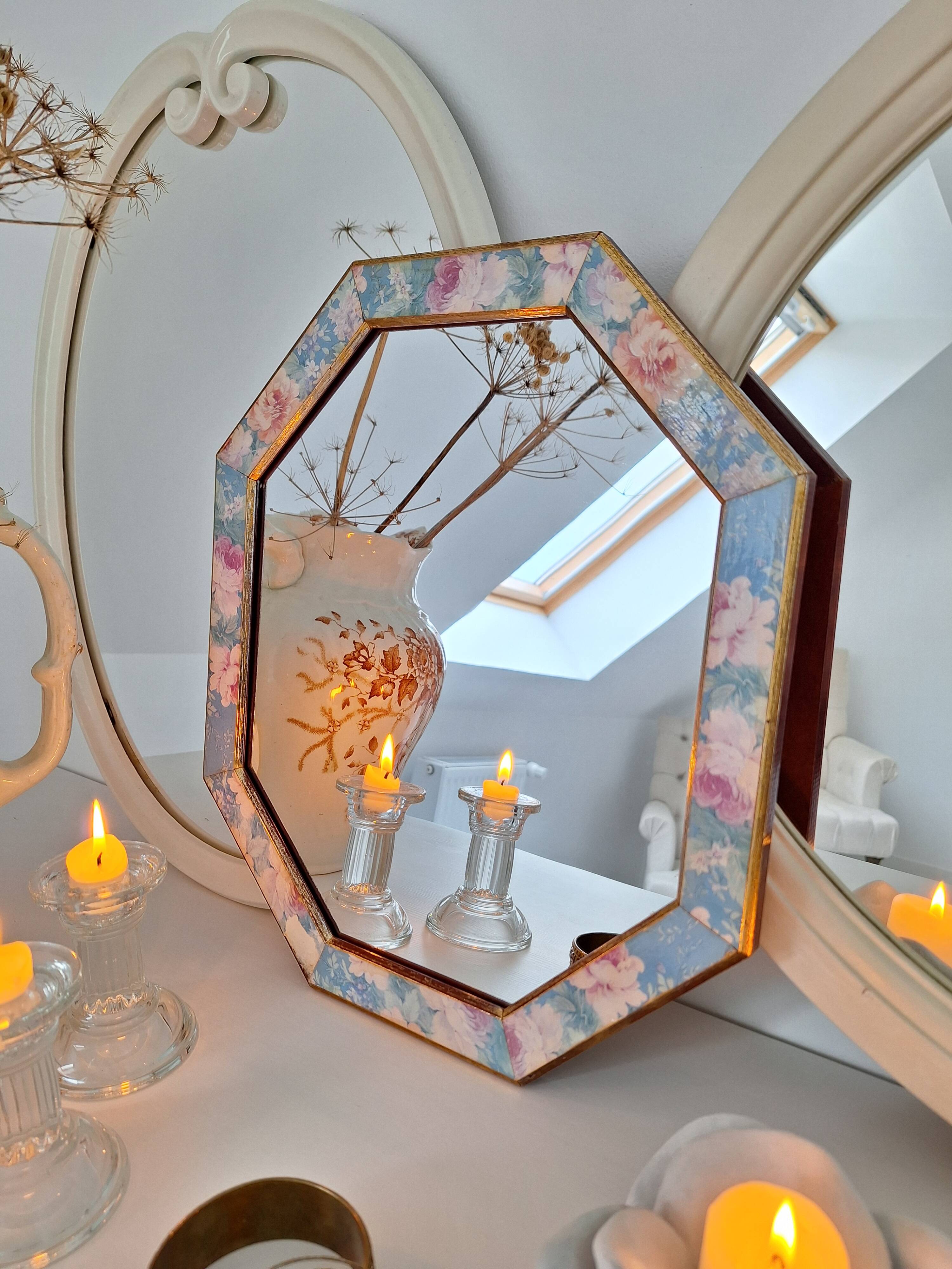 Vintage octagon mirror