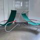 Ensemble de chaises longues 'Lido' des années 50, design de Battista et Gino Giudici.