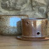 Beurrier à eau grès artisanal