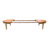 Grande Table Ovale Marquetée 5 Allonges L4,40m