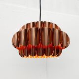 Copper pendant lamp Swiss type 810 modern mid-century by Hans Zender for Temde