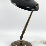 Lampe de table Lumi Milano, en laiton et laque du milieu du siècle