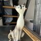 Vintage Siamese Cat Statuette - Slender Ceramic - Signed