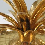 Elegant pineapple candlesticks in lacquered brass 1970-1980