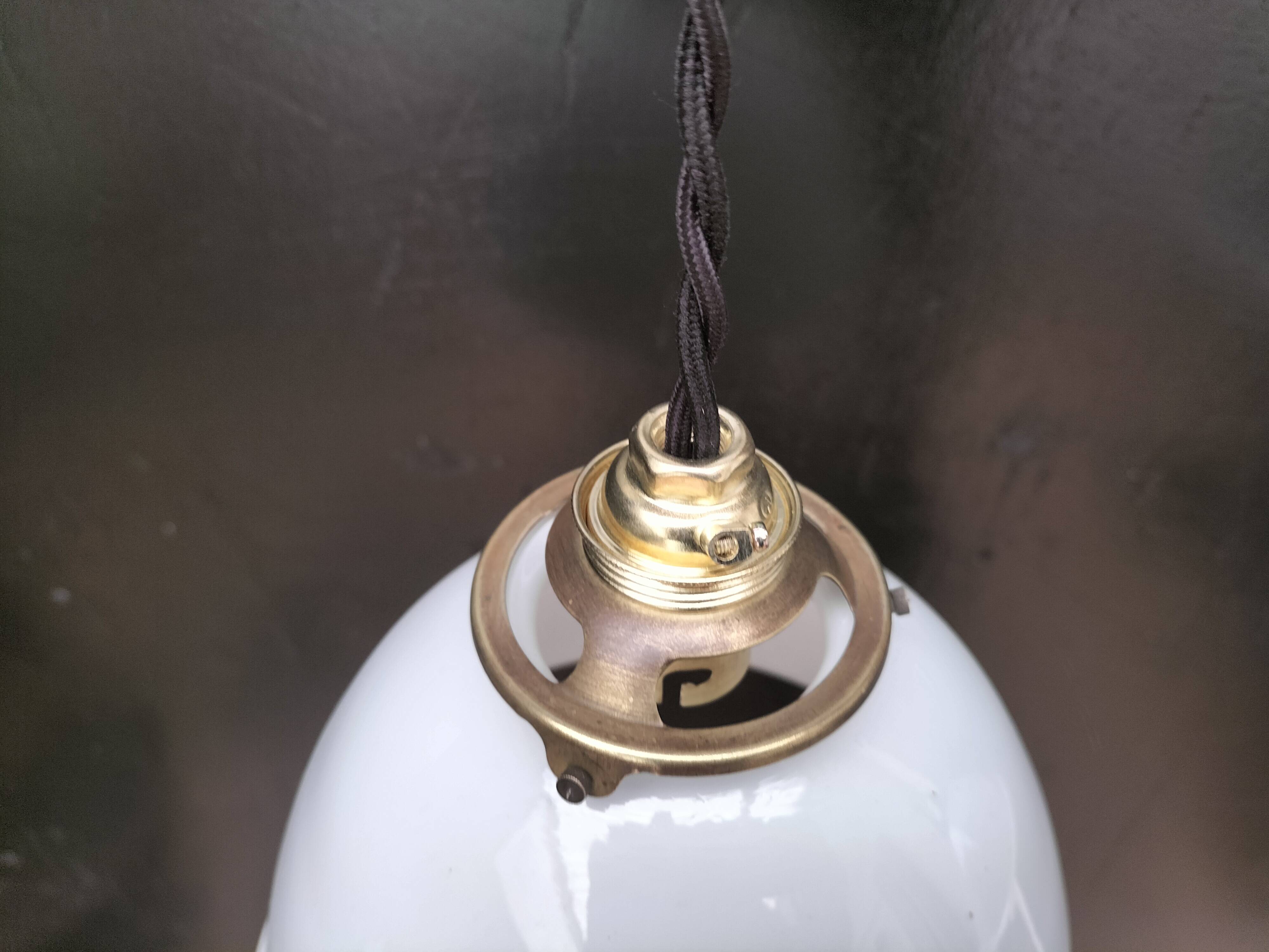 Opaline pendant lights