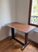 Vintage wooden and metal table – bistro/workshop style