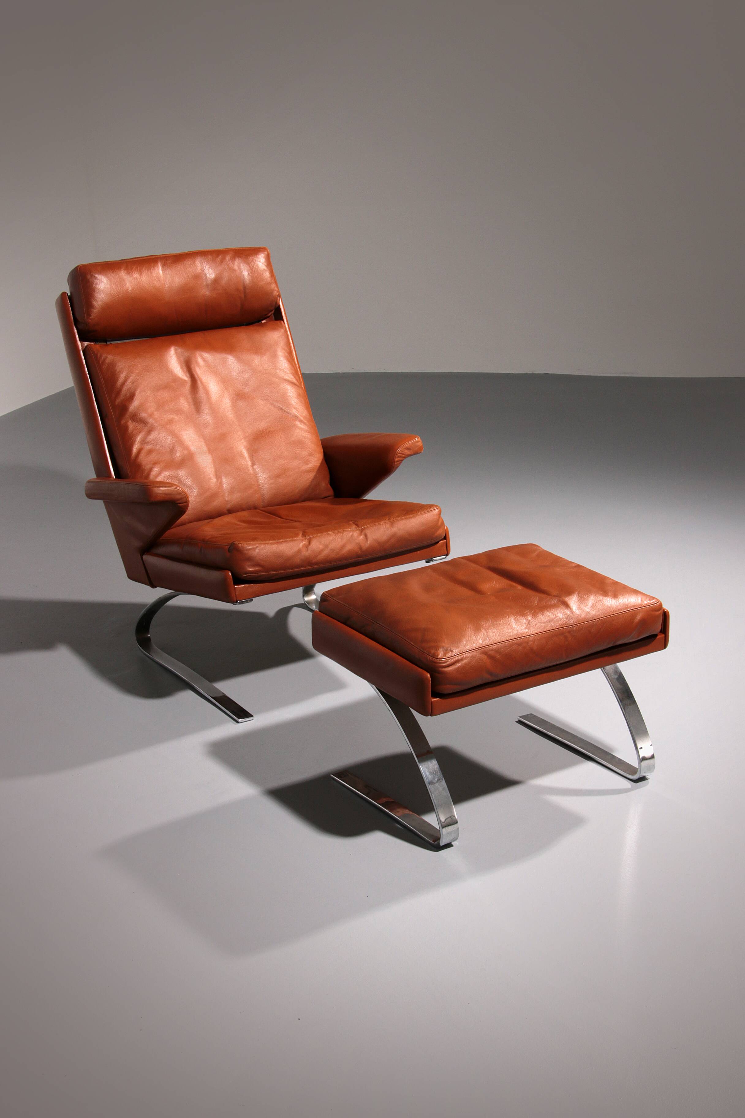 COR SWING lounge chair in Congnac leather with Otterman by Adolf & Schöpfer 19