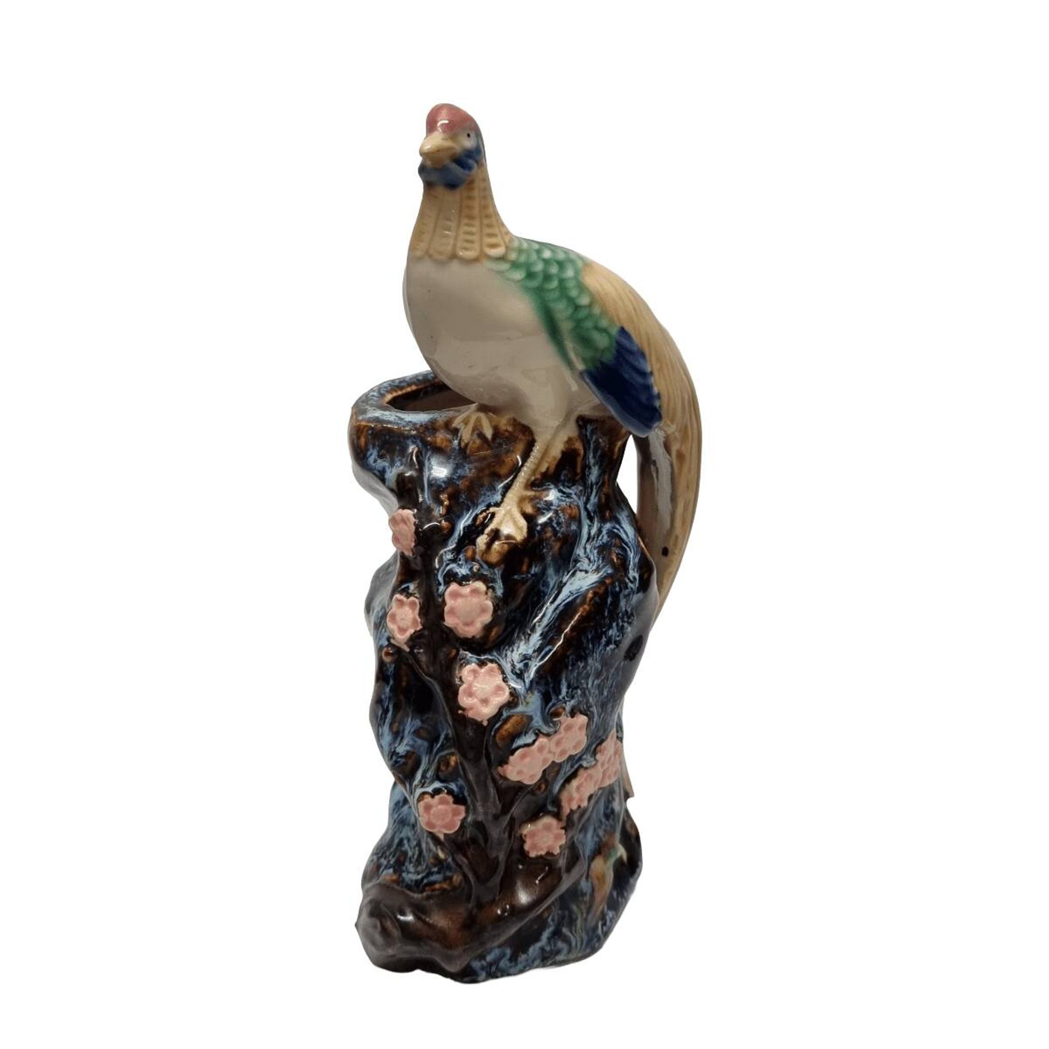 Vintage Shiwan Vase With Pheasant, 1970/80s