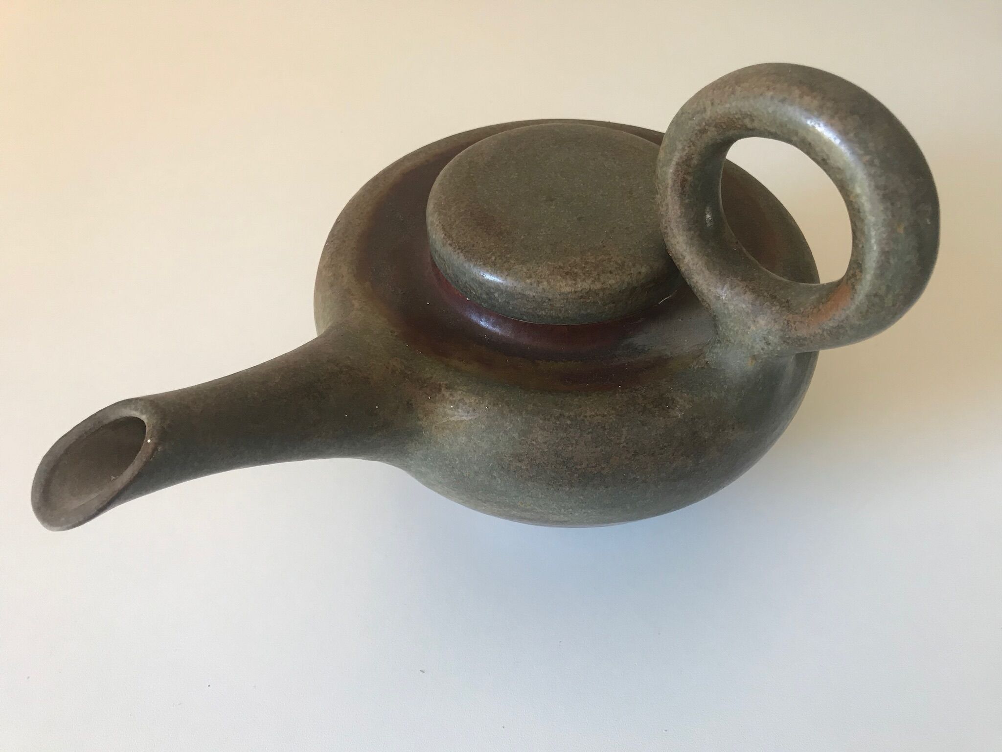 Vintage sandstone teapot by Jacques lacheny