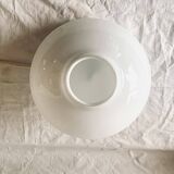 Art Deco pendant light in white opaline