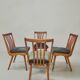 Set 4 chaises Interier Praha,  Vintage tchèque 1960s