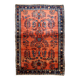 Handmade antique Persian Sarouk rug 106cm x 161cm 1900s -1B694