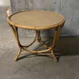 Rattan coffee table from the 70s