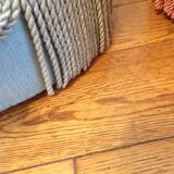 A pair of vintage velvet poufs.