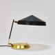 Mid-century table or desk lamp in black brass, Austria, 1960s.