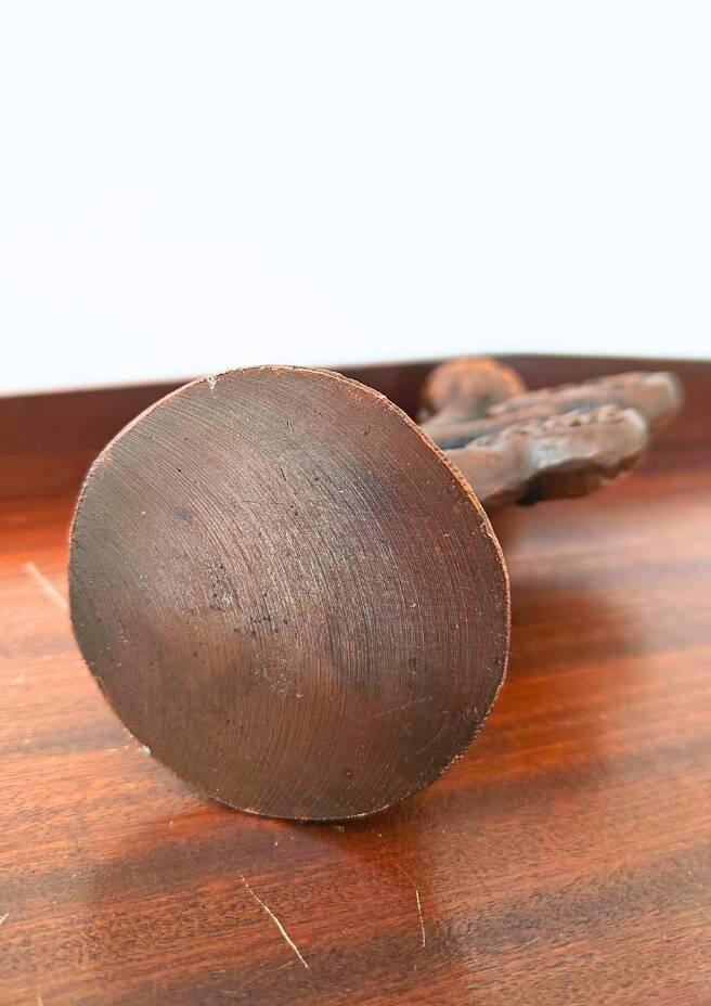 Mid-century bronze candlestick Golden Ring from Russia
