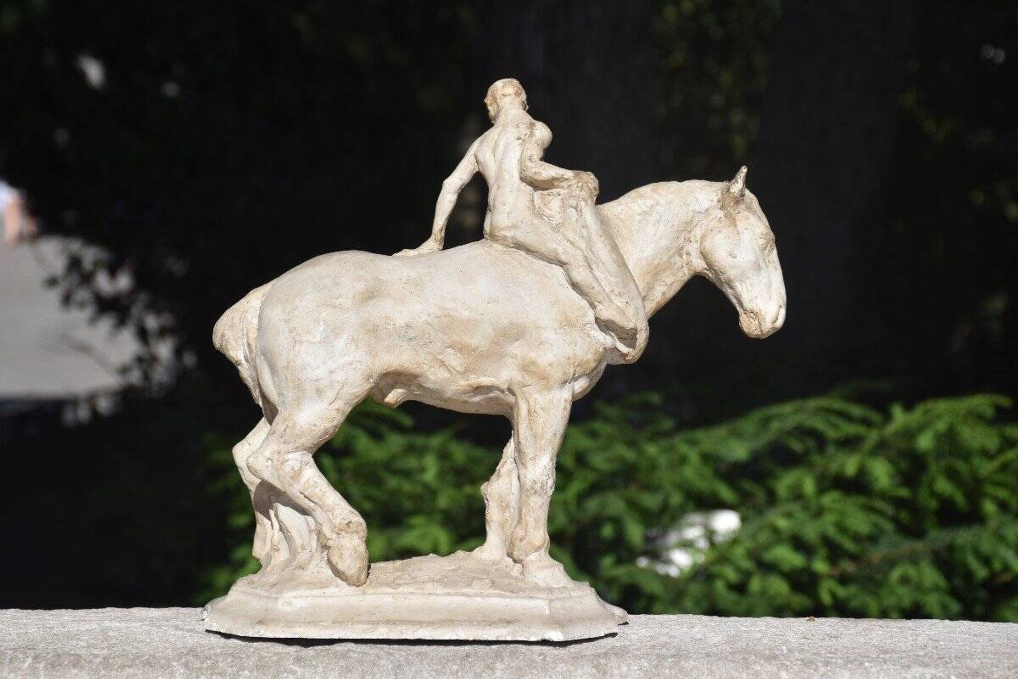 François Antoine Roume, Man riding a workhorse, around 1935