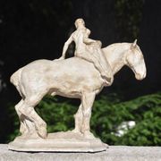 François Antoine Roume, Man riding a workhorse, around 1935