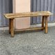 Solid wood bench, French craftsmanship, 102cm