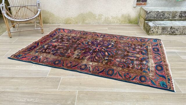 Oriental art deco carpet 123cm x 200cm