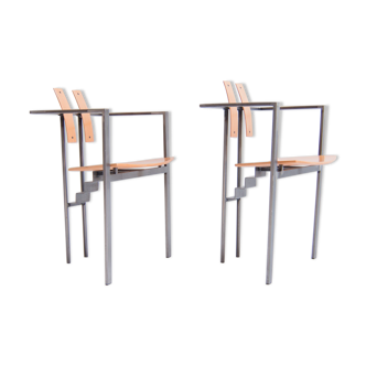 Chairs Memphis model Trix of Friedrich Förster