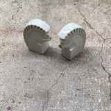 Pair of ceramic squirrels from Limoges signed Rys