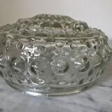 Glass ceiling light circa 1960