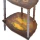 Painted wooden stool