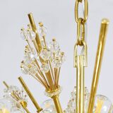 Grand Sputnik chandelier Metropolitan Opera in crystal and brass J.L. Lobmeyr