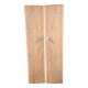 Vintage Art Deco duo of doors Rose and Daisy solid oak wood