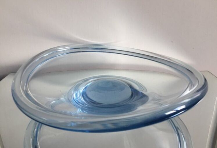 Sculptural Holmegaard bowl Danish 1950