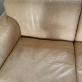Sofa 2 places light leather DeSede