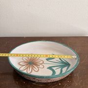 Plat Ovale Marguerite Céramique Vallauris Robert Picault Vintage 50's