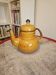 Vintage orange porcelain coffee pot by Boch, model Palma.