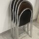 Set of 4 folding chairs in Trigano Hestia fabric