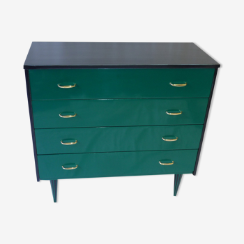 Lacquered chest of drawers 4 drawers