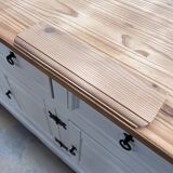 Vintage sideboard with metal legs
