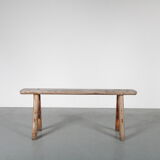 1950s Rustic wooden bench