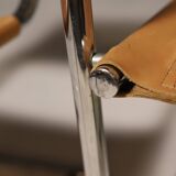 Pair of Cantilever Tubular Steel Armchairs MG5 Grassi style 1970´s