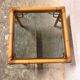 Rattan and glass side table