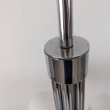 Stilnovo chrome chandelier with glass spheres, Italy, 1960s