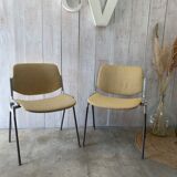 Pair of yellow Castelli chairs