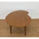 Side table bean wood foot compass, 50s