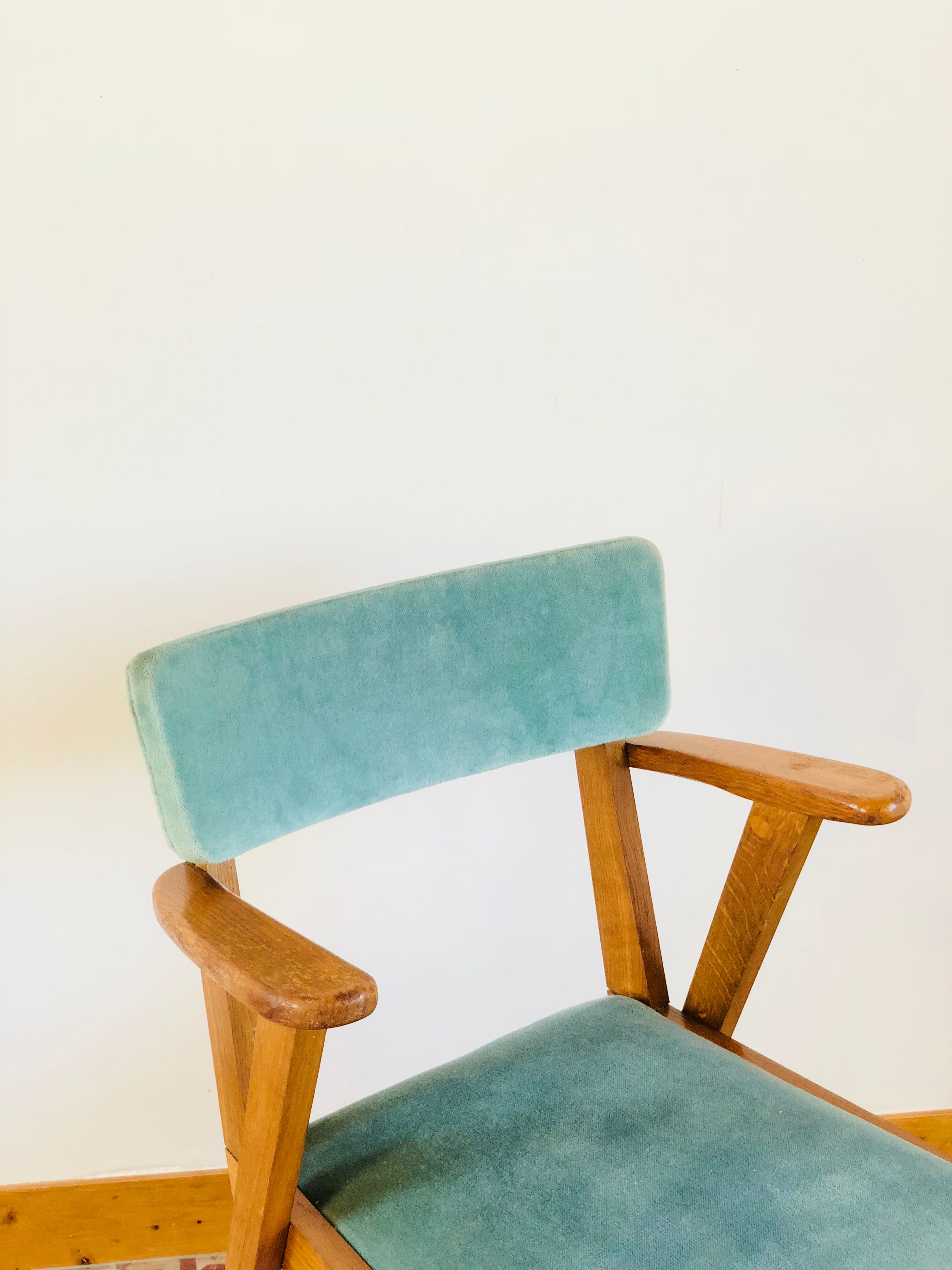 Velvet armchair 1960