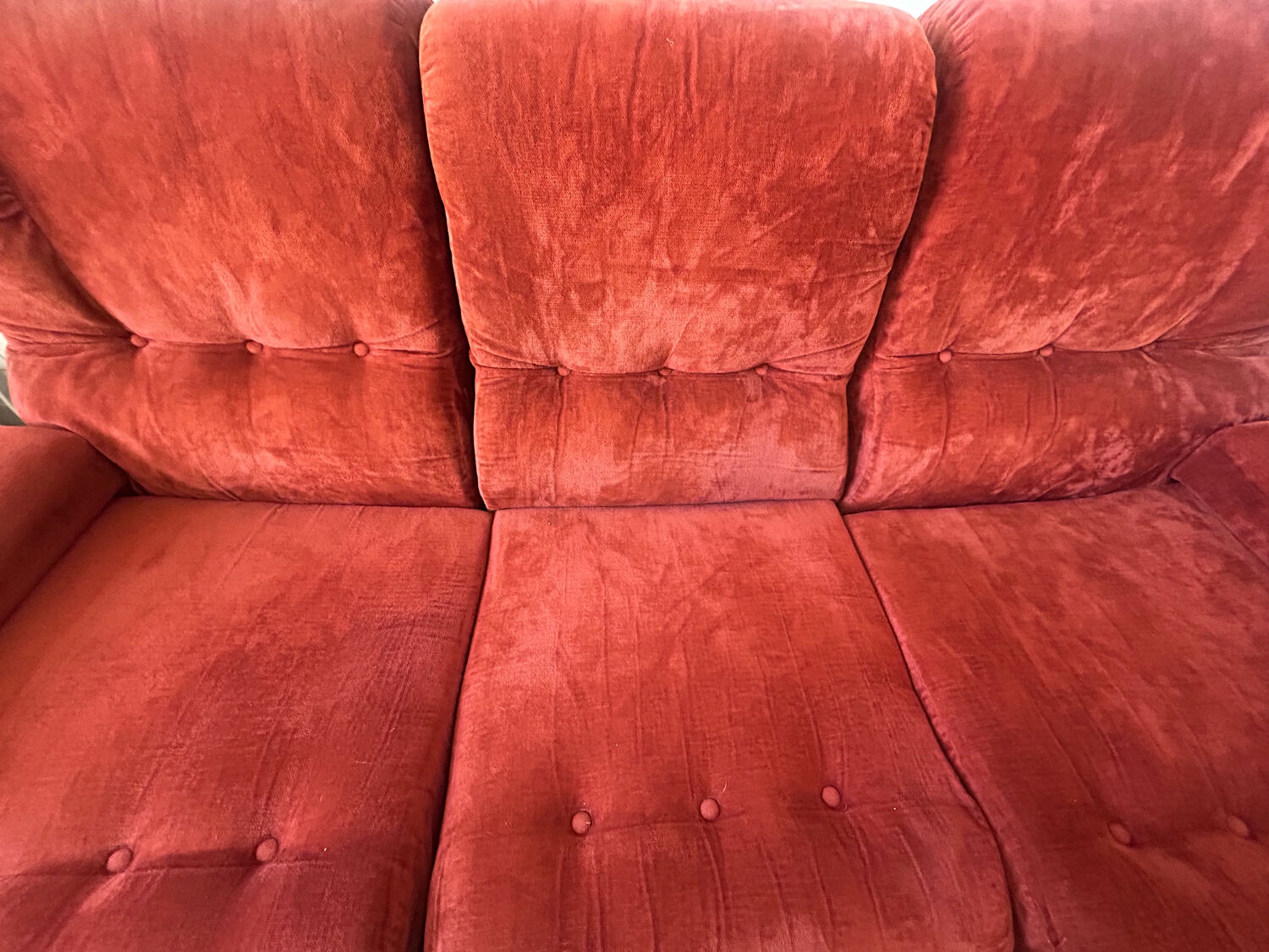 Canapé Space Age orange/rust