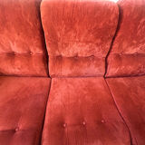 Canapé Space Age orange/rust