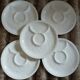 5 antique flat plates in majolica