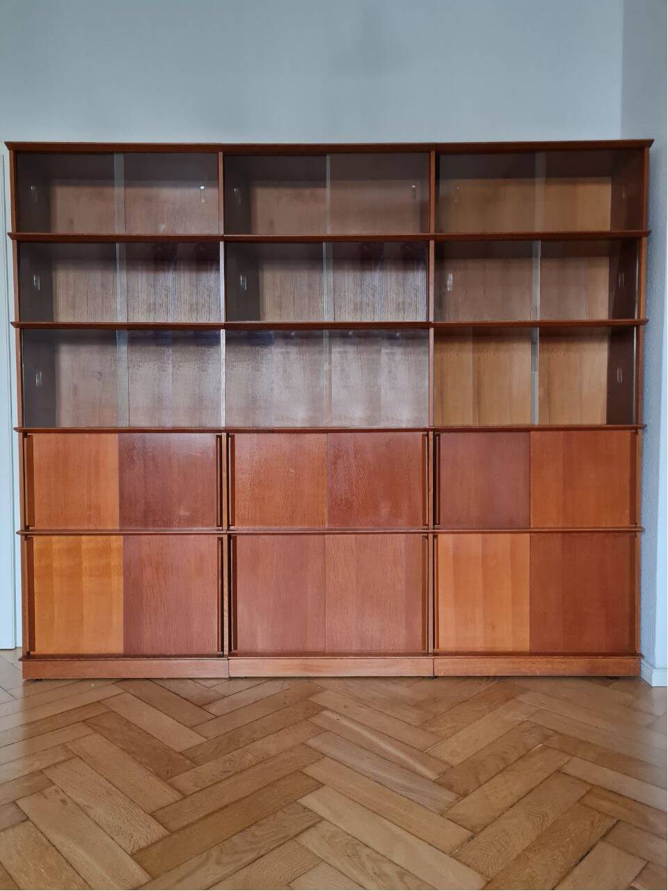 Oak bookcase by Didier Rozaffy for Les Meubles Oscar, 1960