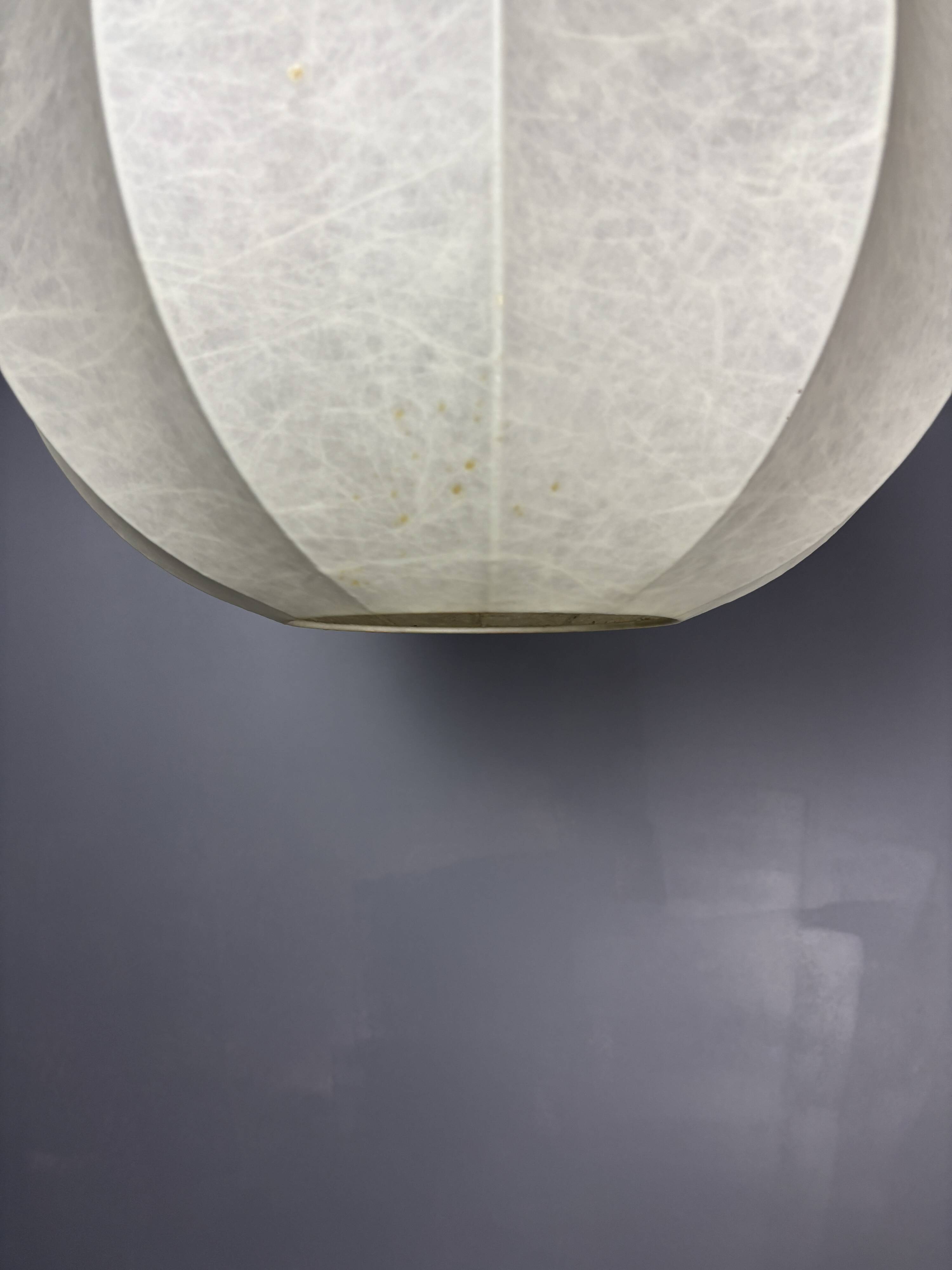 Midcentury space age cocoon hanging pendant ceiling lamp, 1960s